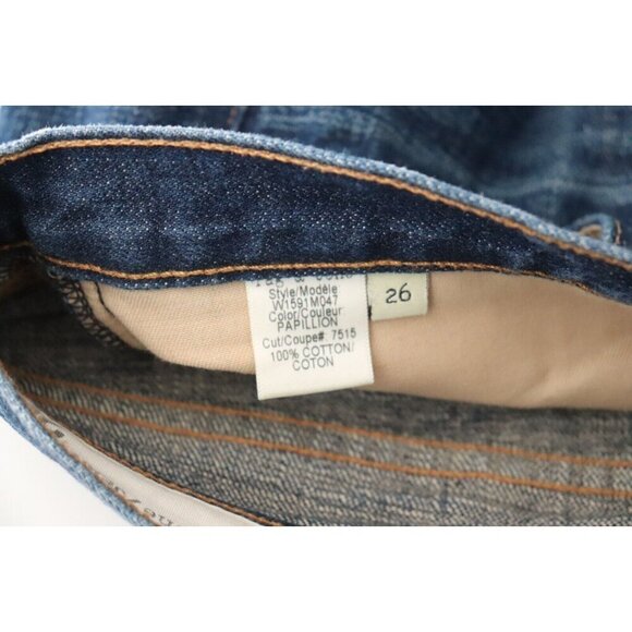 Rag & Bone Women's Size 26 Papillion Blue Boyfriend Jean 100% Cotton Denim Jeans - Picture 4 of 9